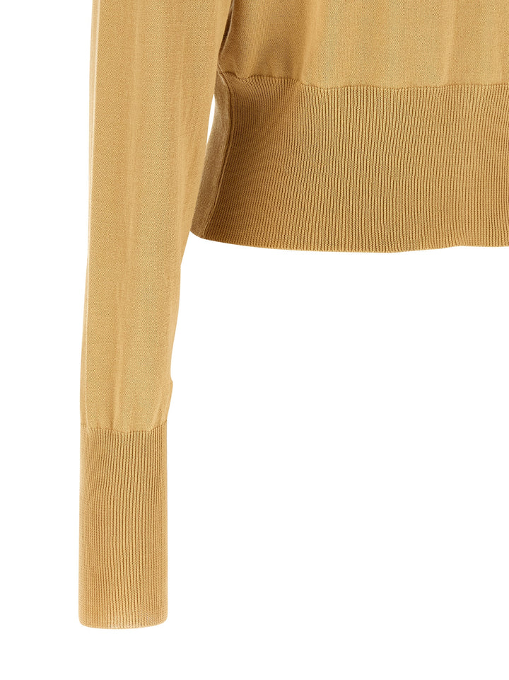 Vivienne Westwood Bea Cropped Maglioni - Beige | 3976df570fcd02a7ed569d476e849b280fb50320