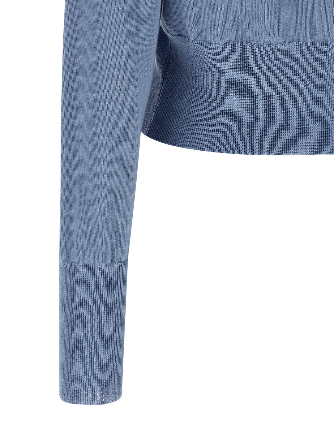 Vivienne Westwood Bea Cropped Maglioni - Celeste | f643728b2fee11b6604c6babfd23ace43961c9ea