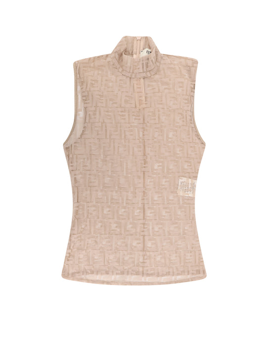 Ff Embroidered Jersey Top