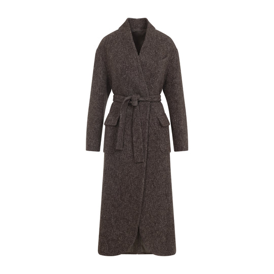 Brown Wool And Cashmere Coat