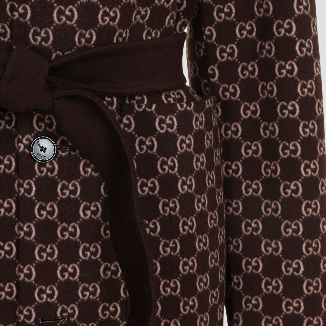 Gucci Double breasted & peacoat - Marrone | a87e7ee84d329ffaa49672308da8051acfc04657