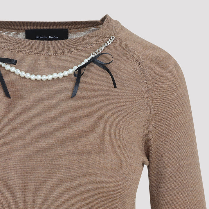 Simone Rocha Pullover - Marrone | a9dc1bb6e3270c189ab0e2b852459e2e96838d9b