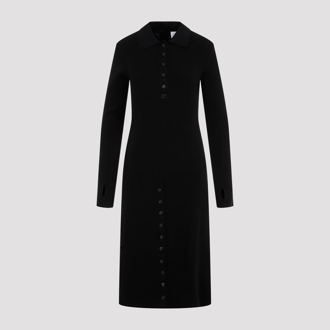 Courreges Midi dresses - Nero | 37919f89969a4a1ba12af2709fa67ff984231a39
