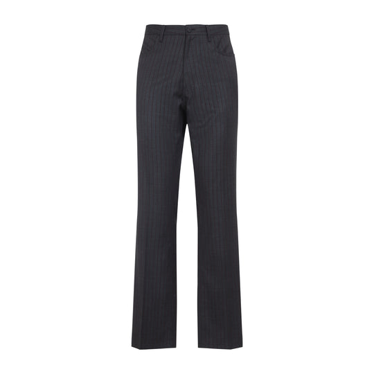 Gray Wool Tailored Pants