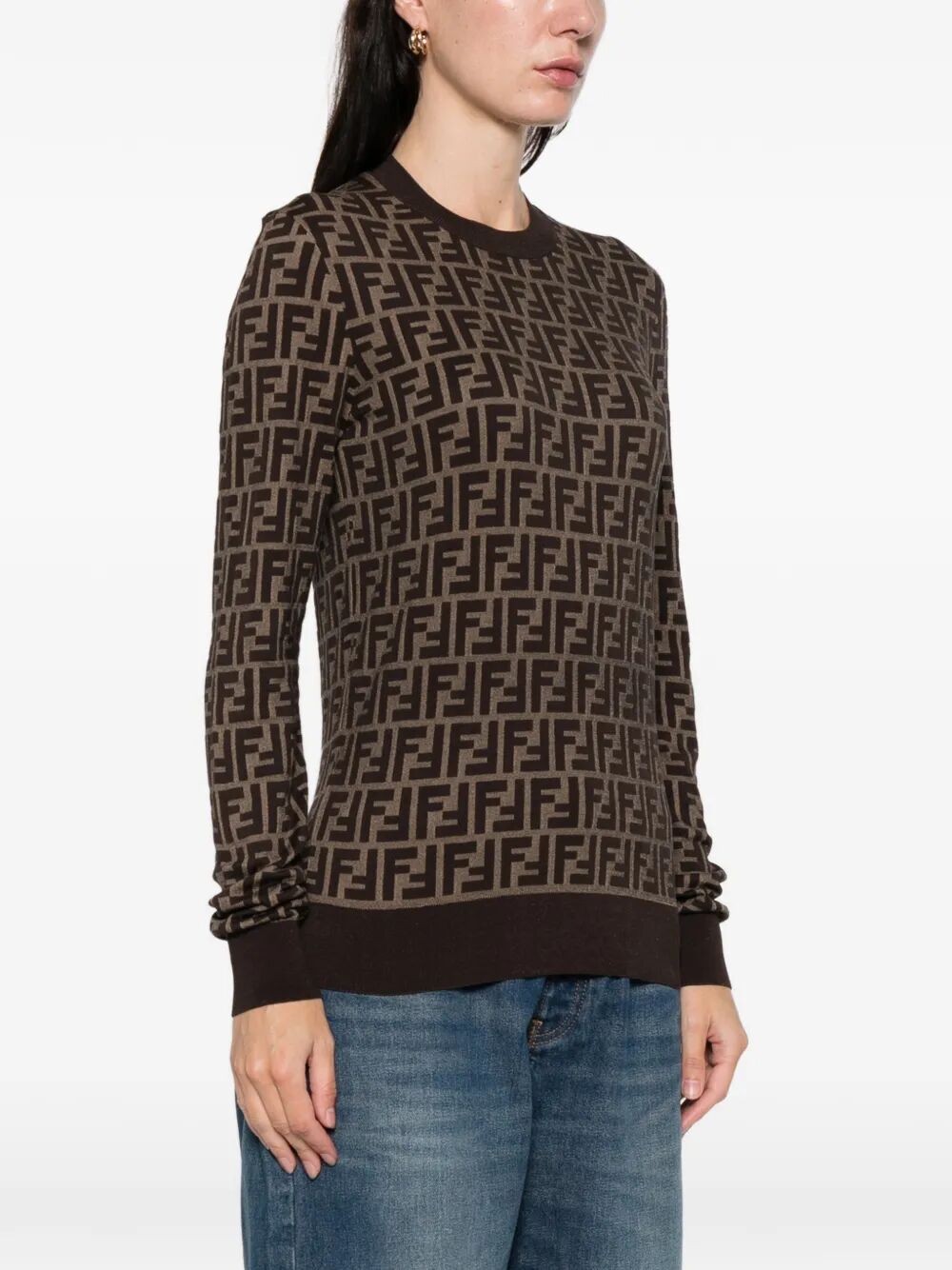 Fendi Pullover - Marrone | 8ee7e25737fa208082ba2c3ebd3170adea6675fe