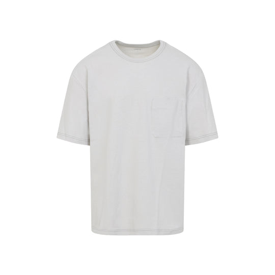 Pearl White Cotton Boxy Short Sleeves T-Shirt
