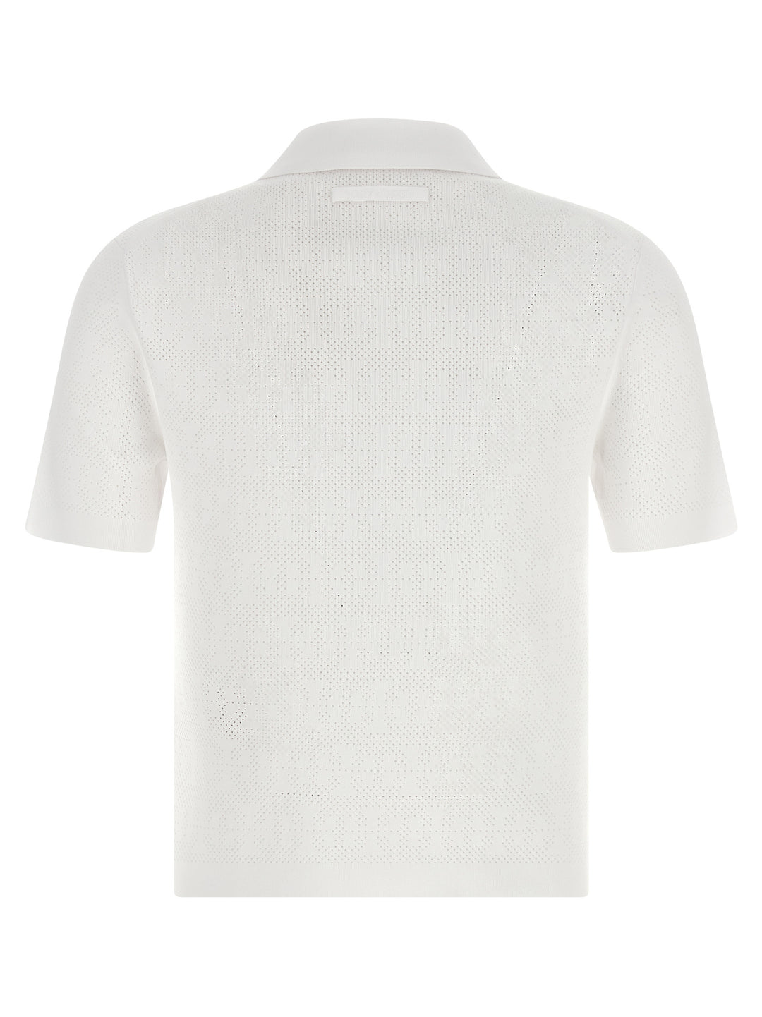 Tory Burch Pointelle Viscose  Shirt Polo - Bianco | bc0bab5b3a4b5edffb802f22656bd9d07709a094