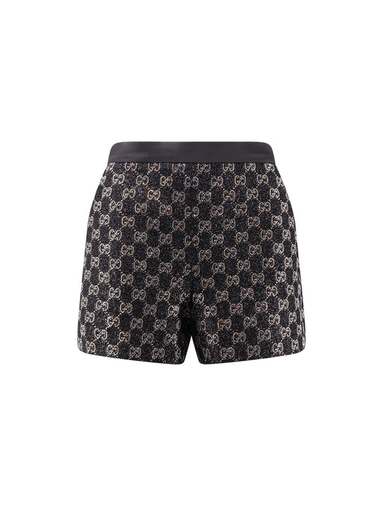 Lightweight Lamé Wool Tweed Shorts