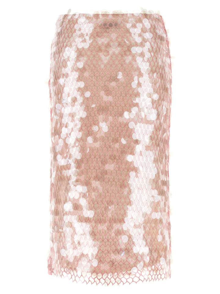 Tory Burch Maxi Sequin Skirt Gonne - Rosa | 8383d15dfb93965e83078487c772a7a0ac3e6e15