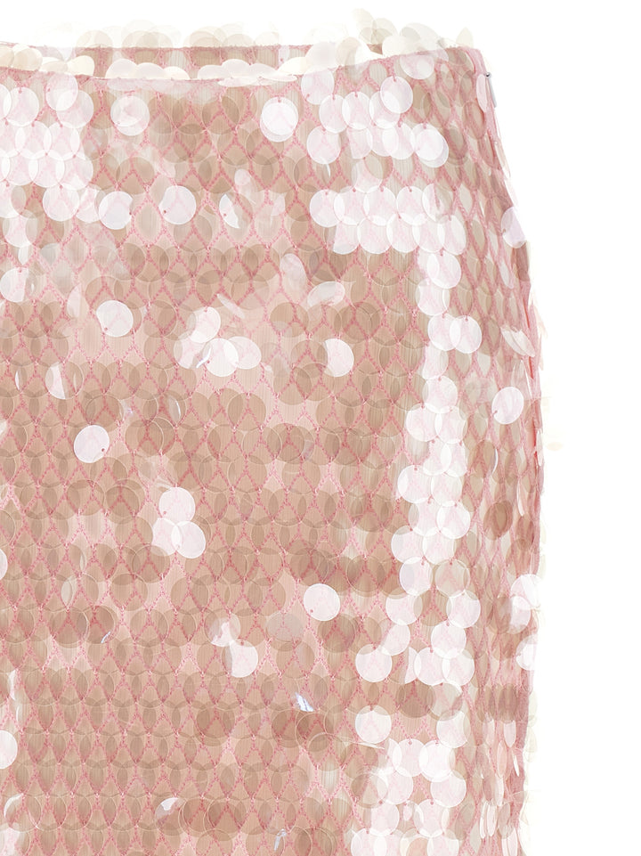 Tory Burch Maxi Sequin Skirt Gonne - Rosa | 8a9a50c07ac9e7b58b1c25ba2d117ec98092be4d