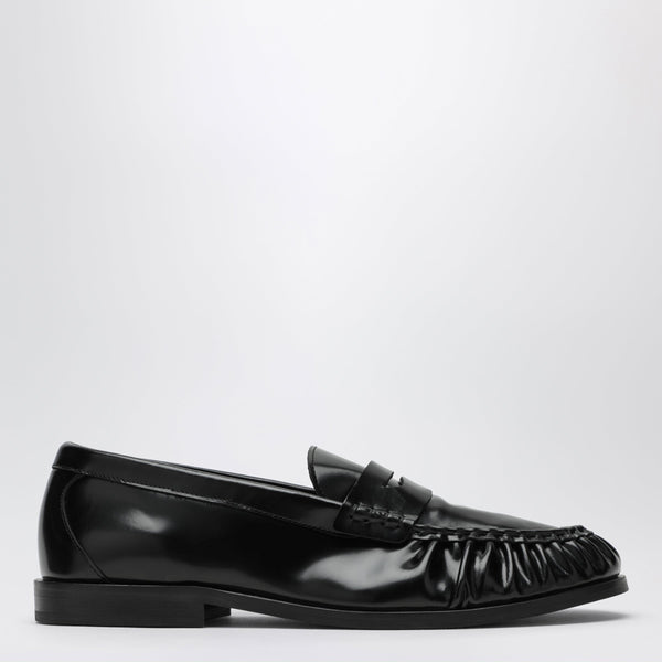 Louee Vale Loafer aus schwarzem Glattleder