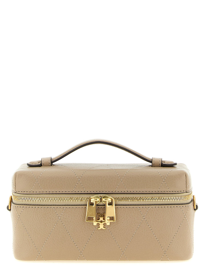 Tory Burch Charlie Borse a Tracolla - Beige | c7419977f2658606611936e4994b98d8baa17517