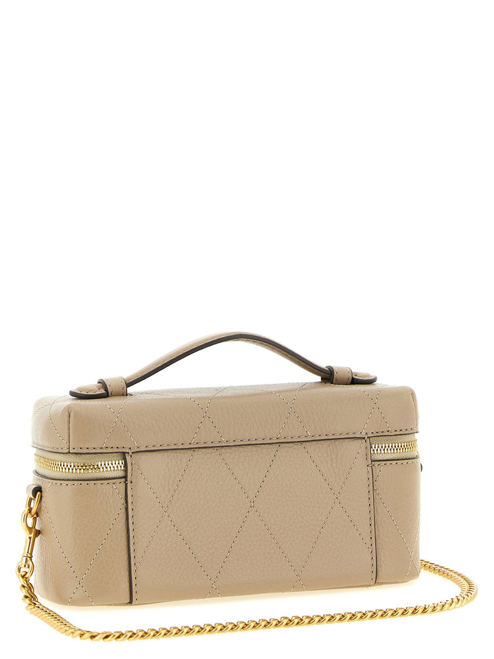 Tory Burch Charlie Borse a Tracolla - Beige | 3e87831a6da9da5507ce24ba41d870bc76b370e0