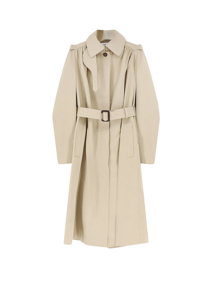 Alexander Mcqueen Coats - PALE BEIGE | fdb0ceb27de8786e288bb25334226f70f584e498