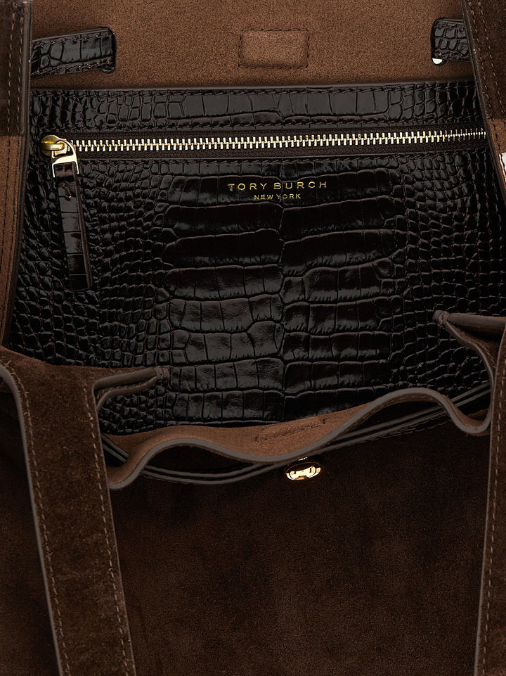 Tory Burch Romy Tote - Marrone | 4761733a06b1b97e9bac83d2ee21a981de70760f