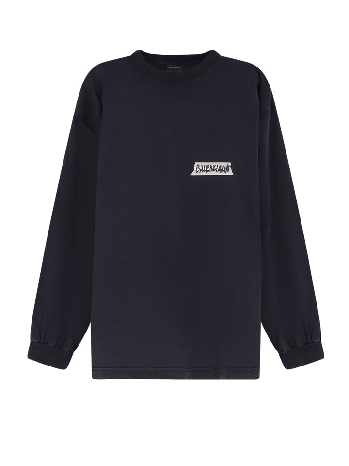 Balenciaga Sweaters - FADED WASHED BLACK | b260397acc9eb876138446c447661b7712d1c6d3