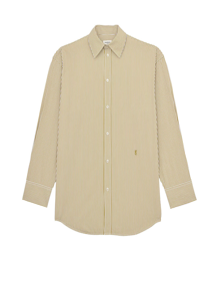 Saint Laurent Shirts - KAKI/BLANC | ac14c9fcc69ed923760c7c8ef025c04ecbd70d8d