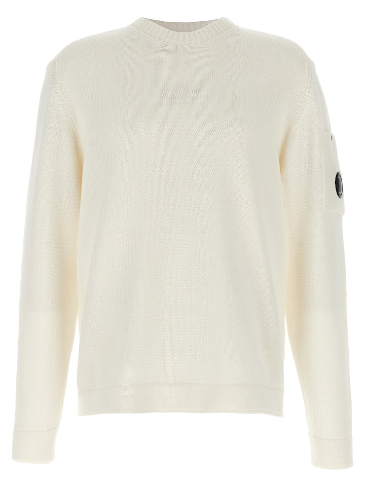 C.P. Company Mercerized Cotton Sweater Maglioni - Bianco | 5971d1ebed8cc906a807177cc24b49e0b2546984