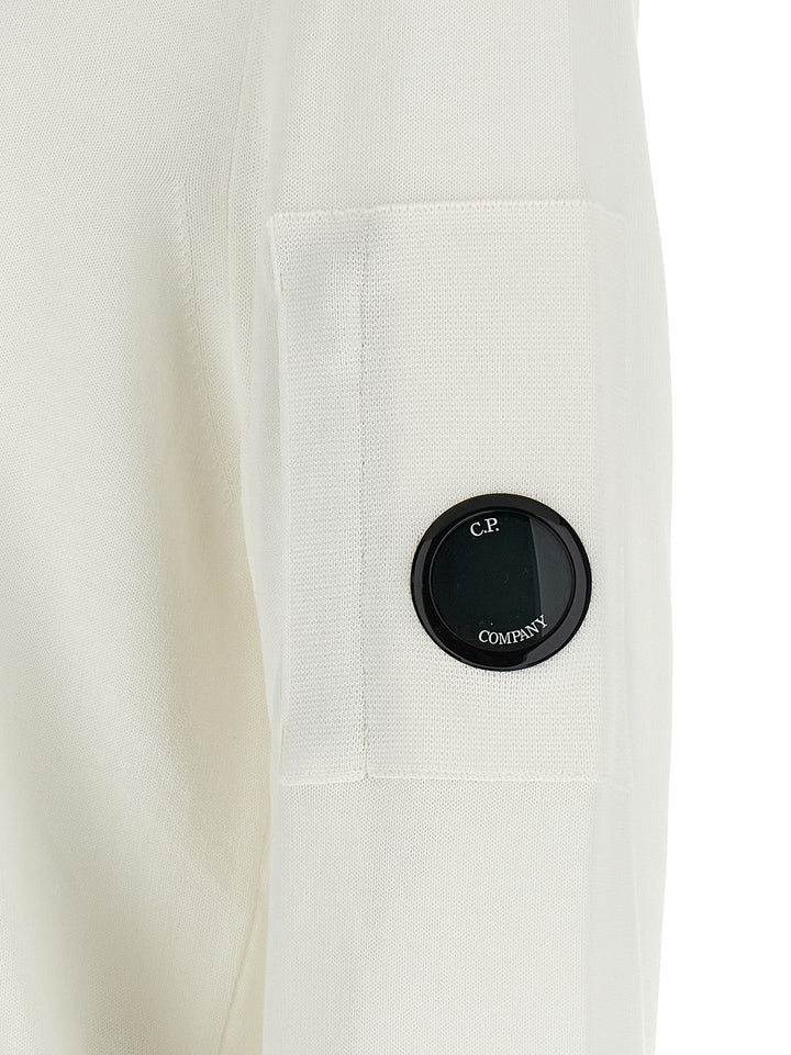C.P. Company Cotton Sweater Fineness 12 Maglioni - Bianco | b8b64c30c66857f73b3827842ea8e725cfb594a1