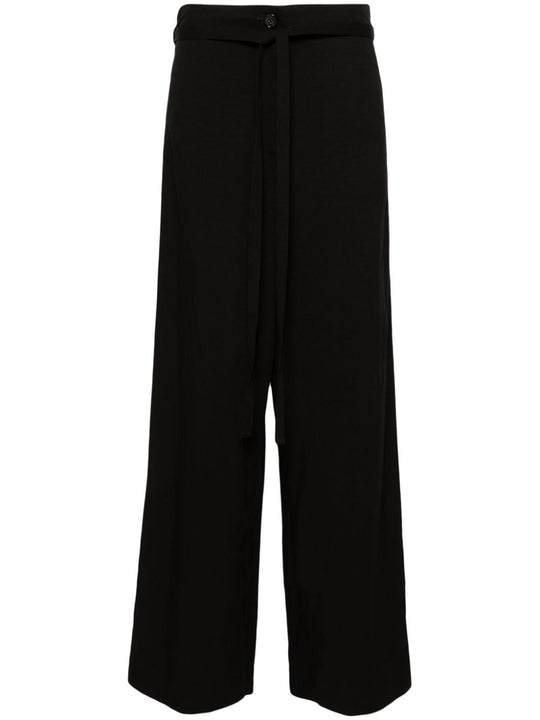 Tie-Waist Fluid Trousers