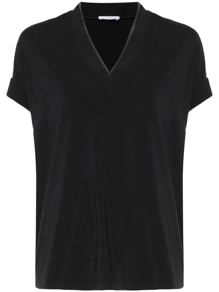 Brunello Cucinelli T-shirts and Polos - Neri e Grigi | 622e172db70c60bd283da23cfaad4e0a75b0c381
