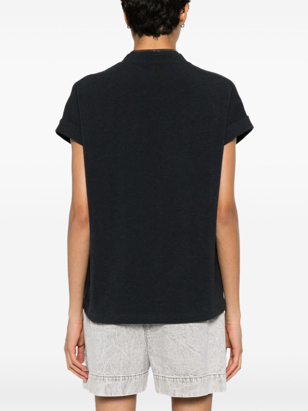 Brunello Cucinelli T-shirts and Polos - Neri e Grigi | 87d2953315ccc0ad215119dd3cb2e35bc67b3e55