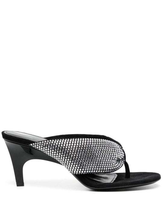 Strass Embellished Thong Sandals