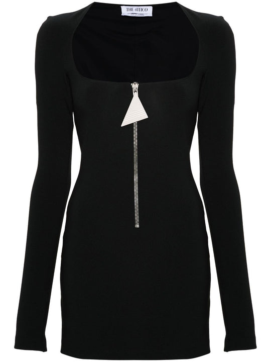 Half-Zip Mini Dress