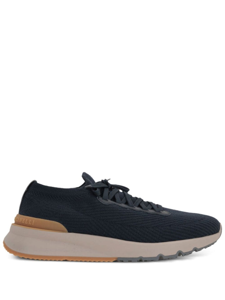 Brunello Cucinelli Sneakers - Blu e verdi | 040f2d06357ee1ca7523674f8c6059c2b0e18657