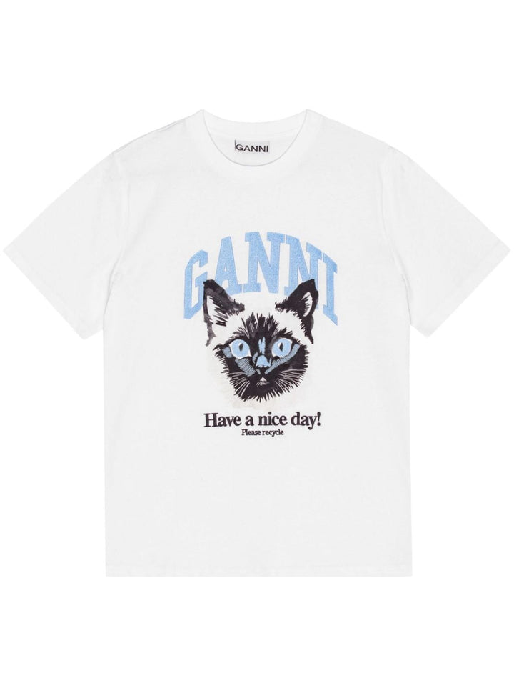 Ganni T-shirts and Polos - Light and natural | abf1a4feb9e1d261e5f150d65e8466482515d3dc