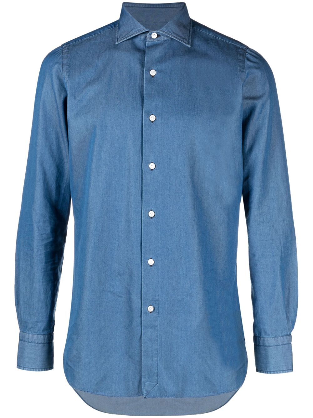 Finamore 1925 Napoli Shirts - Blue and green | 28a807ec3024f6d54394b6d306d749d9232a4196