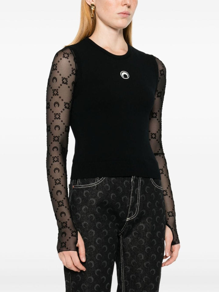 Marine Serre Top - Blacks and greys | 00393dff3e2c1cd3d0976c15e8bf65c09901b974