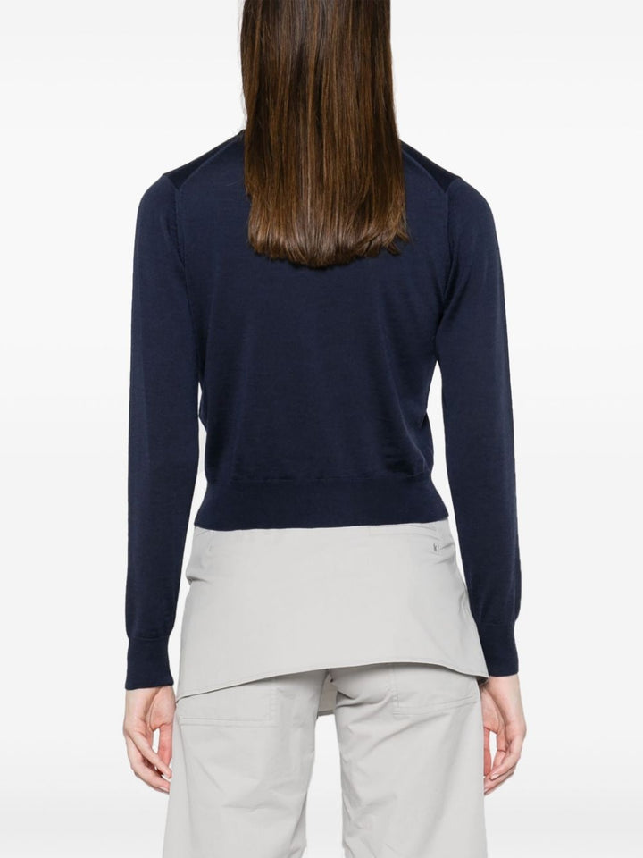 Maison Kitsune' Sweaters - Blue and green | 24372d26168f9d31a7b5d9099937cbd36e1a79cd