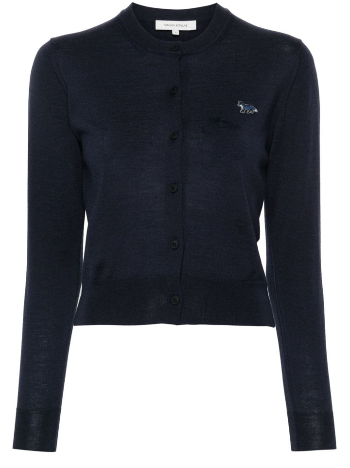 Maison Kitsune' Sweaters - Blue and green | 4afd350a2066e55b23a63a872d8a1fa2f7b92971