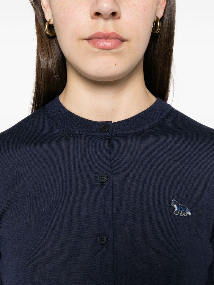 Maison Kitsune' Sweaters - Blue and green | 641855136d48737da97b746c0ee4d7aff8fcb59e