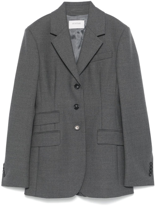 Wool Single-Breasted Jacket