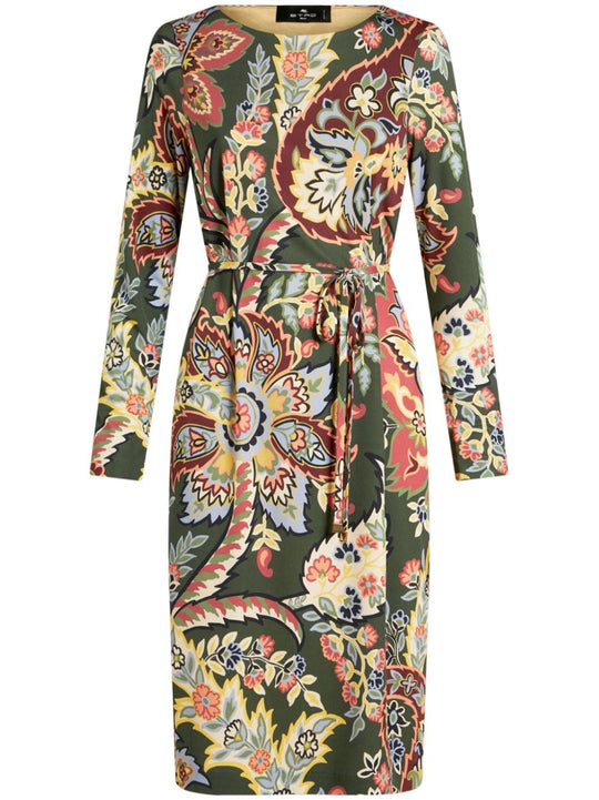 Printed Midi Dress
