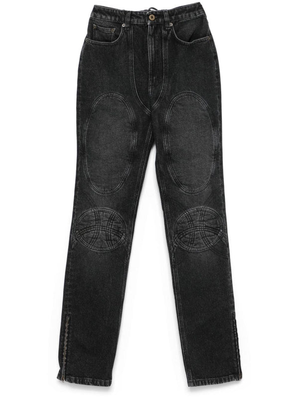 Padded Deatils Jeans
