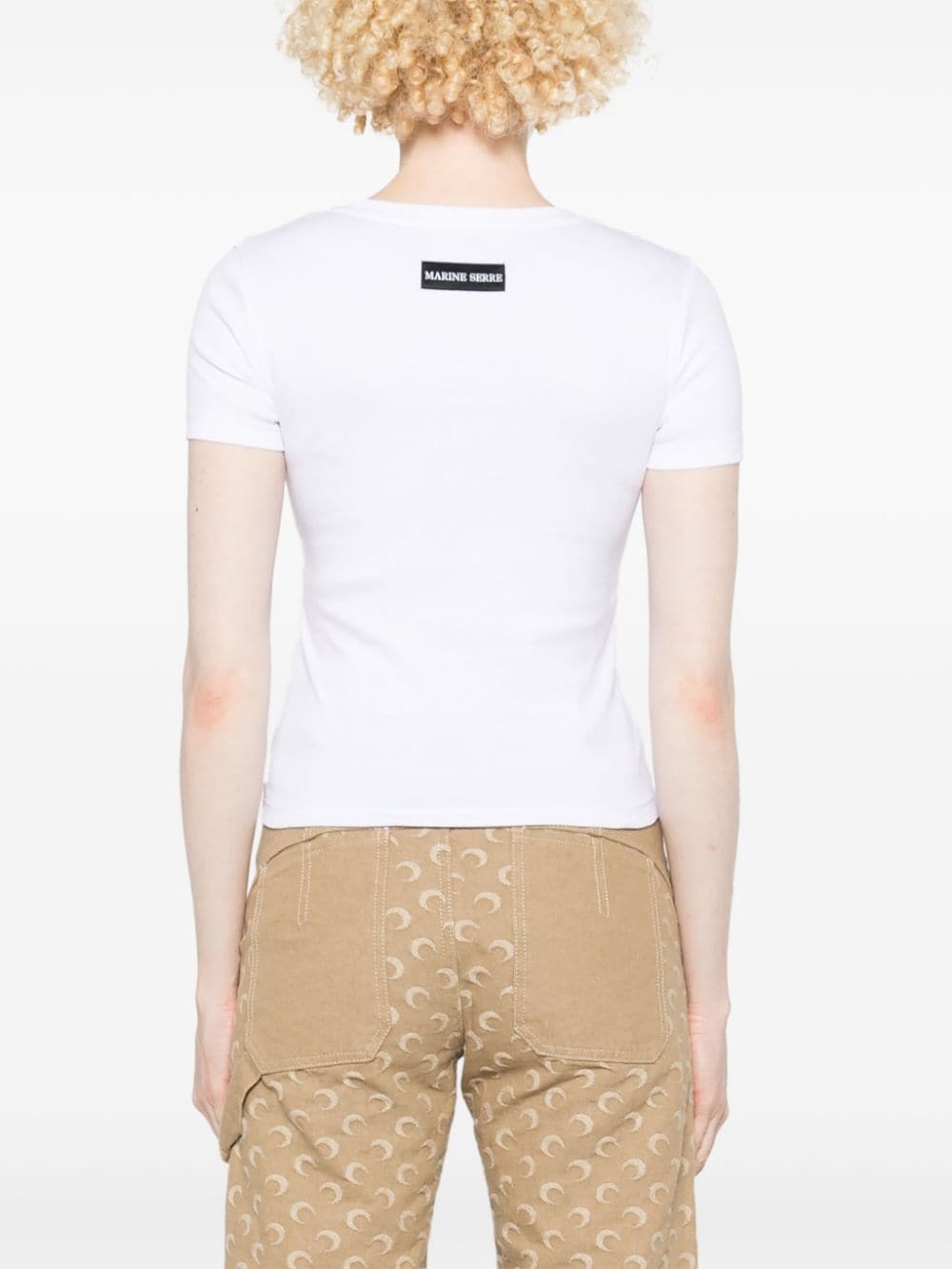 Marine Serre T-shirts and Polos - Light and natural | 43f769fe6e3b1ec7bee2299f5fb5020ad14b026d