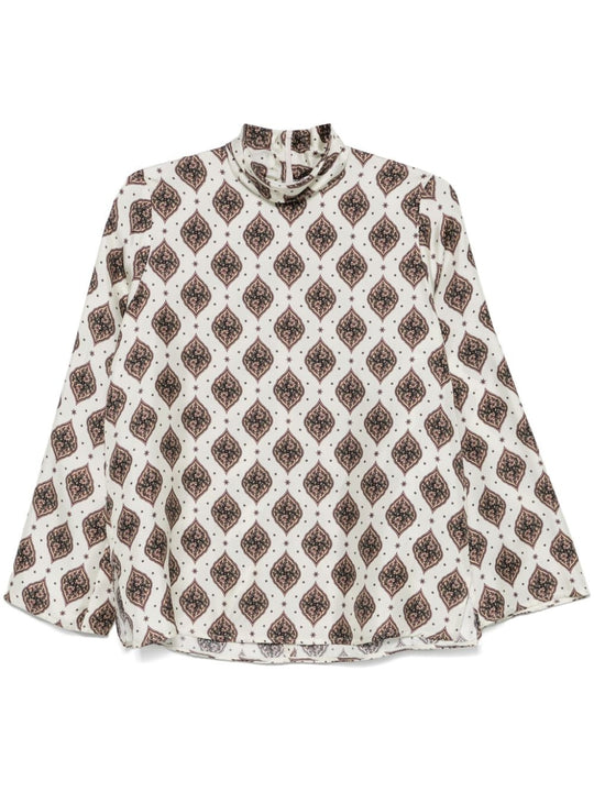 Printed Silk Blouse