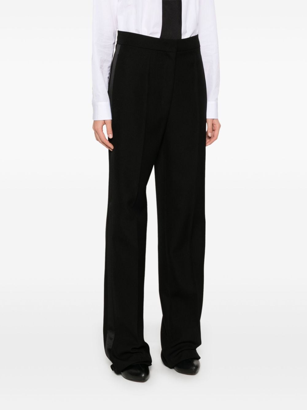 Max Mara Pianoforte Trousers - Blacks and greys | 333c018764839befee6ce7055d449de0ebae1df9