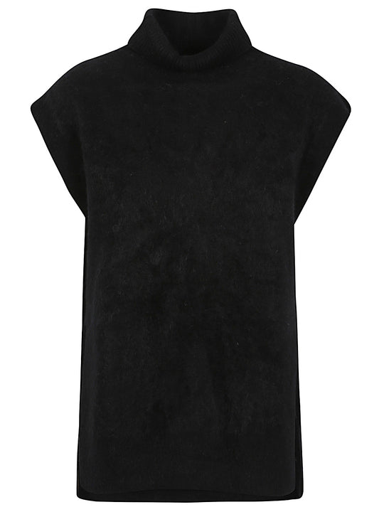 Cashmere High-Neck Vest
