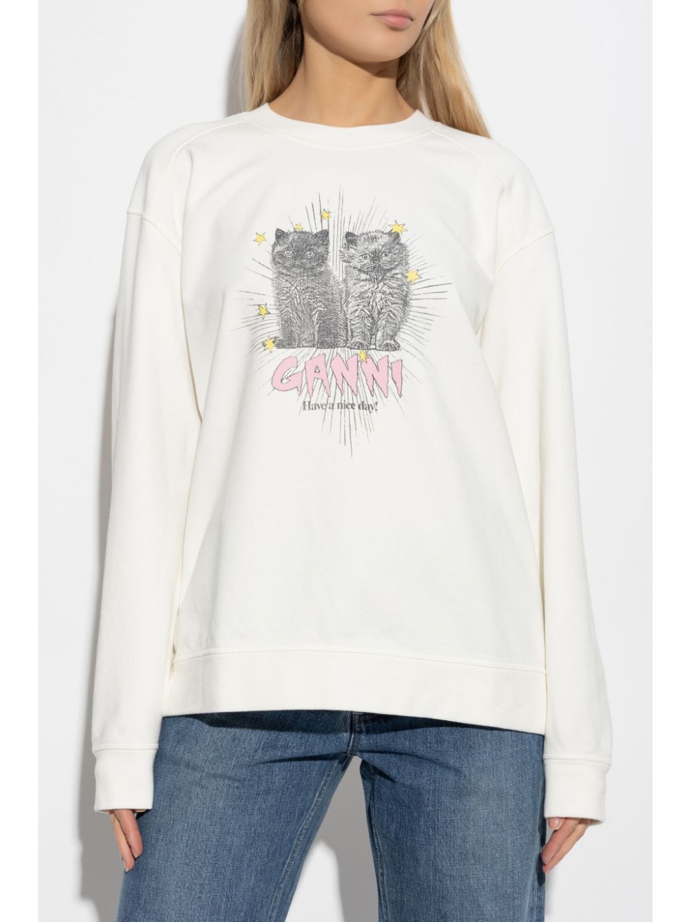 Ganni Sweaters - Light and natural | e4fb22f921681e0f8cc3ab9f9a430675b1c5b19f
