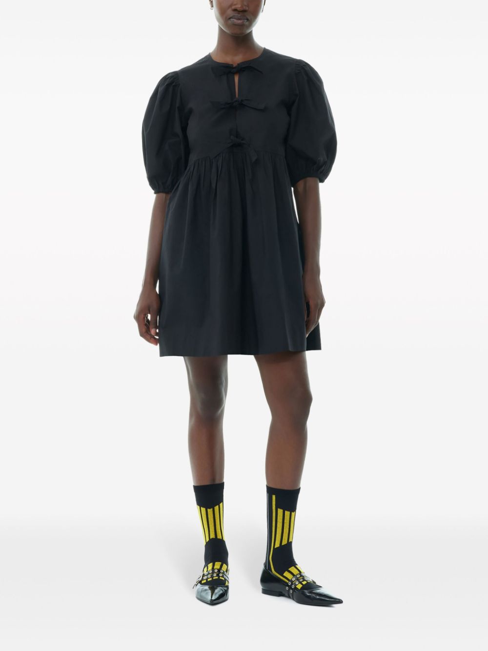 Ganni Dresses - Blacks and greys | 8705d7f5945354b71d02c47e05a5be1bbb7a0344