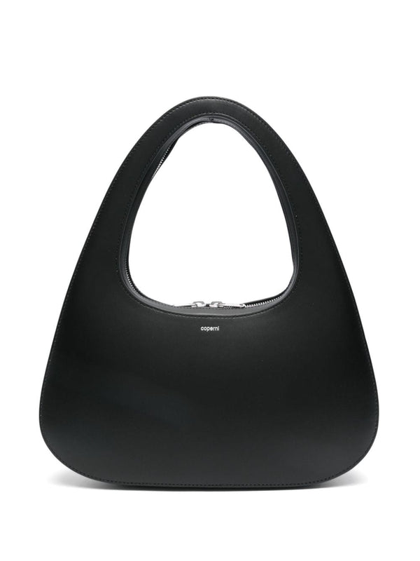 Swipe Baguette Leather Shoulder Bag
