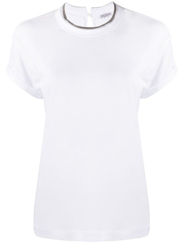 Brunello Cucinelli T-shirts and Polos - WHITE | c5796b2f69b4039ddf34c0733f000d98bcfe774c