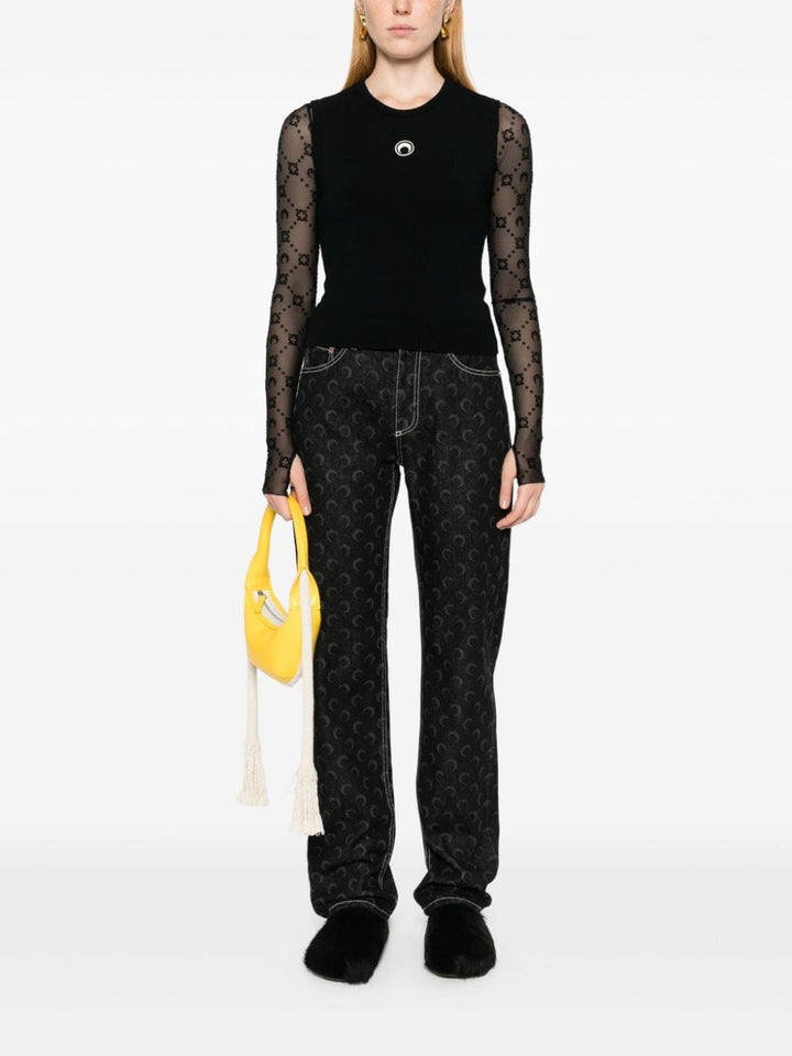 Marine Serre Sweaters - Blacks and greys | bf044fa70cf605d4bbfb692093e7194af50e0bef