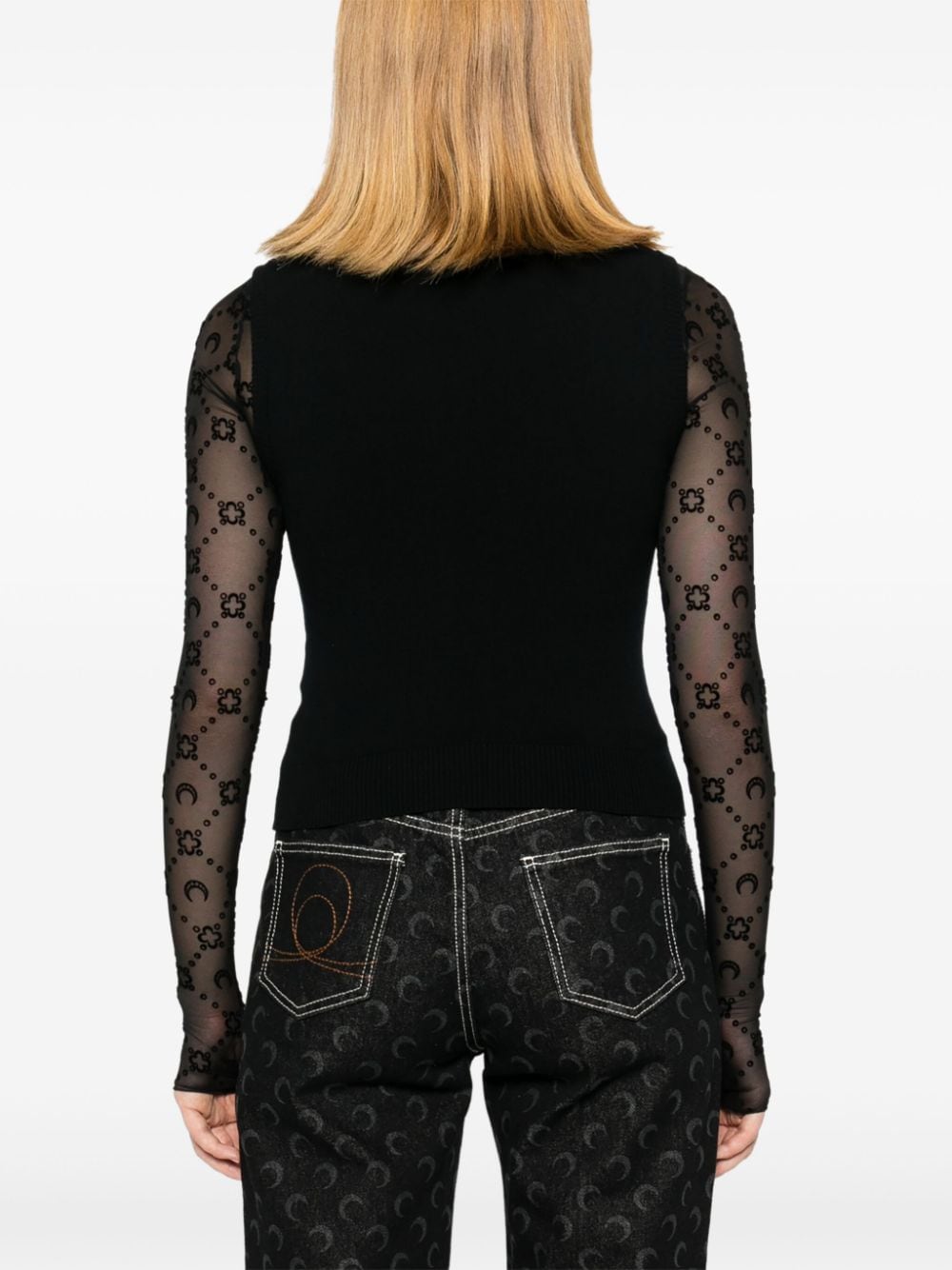 Marine Serre Sweaters - Blacks and greys | 9f1ea0d67851de898ae7234b016241e6b598dfac