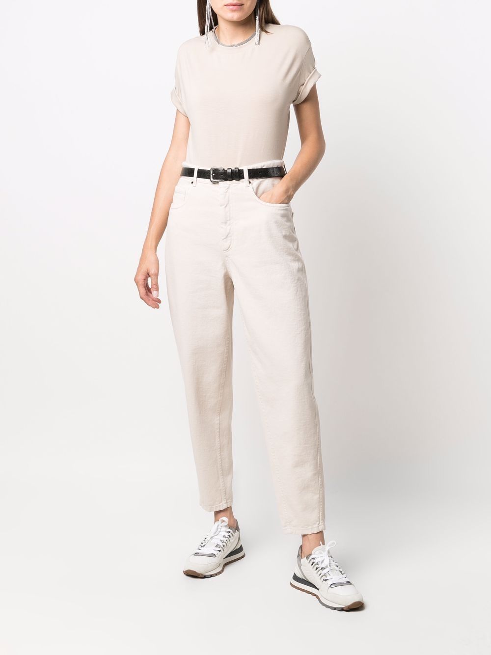 Brunello Cucinelli T-shirts and Polos - Light and natural | d569f1efb2eda275a3fb9c65dc2d940bcd4a0e53