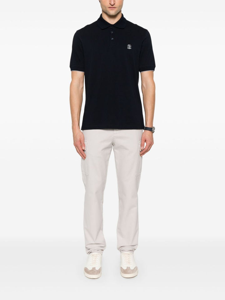 Brunello Cucinelli T-shirts and Polos - Blu e verdi | 323325e02d5fbb078bebfa3f1ae8b9ae86065432